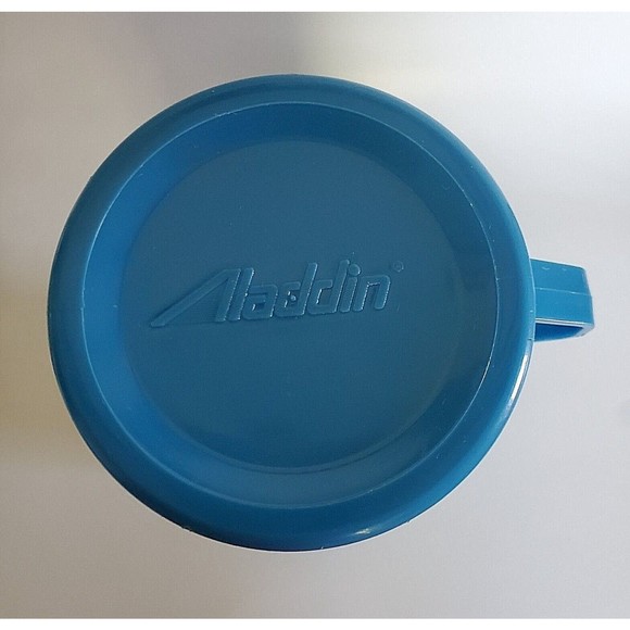1984 Aladdin Thermo Bottle Cold Drink Beverage 1 pt Blue Thermos Ice Coffee/ Tea - Picture 4 of 8